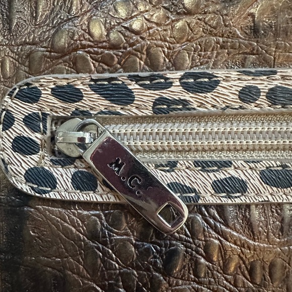 Brown and Tan Shoulder Bag with Cheetah Print and Leather - Picture 3 of 9